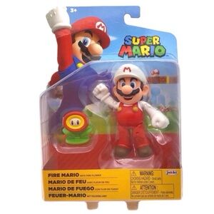 Jaaks Pacific Nintendo Super Mario “Fire Mario” Figure (NWT)